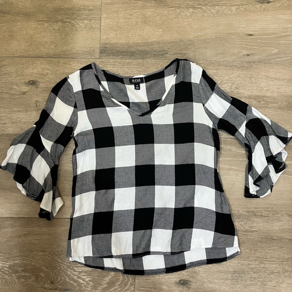 Buffalo plaid top